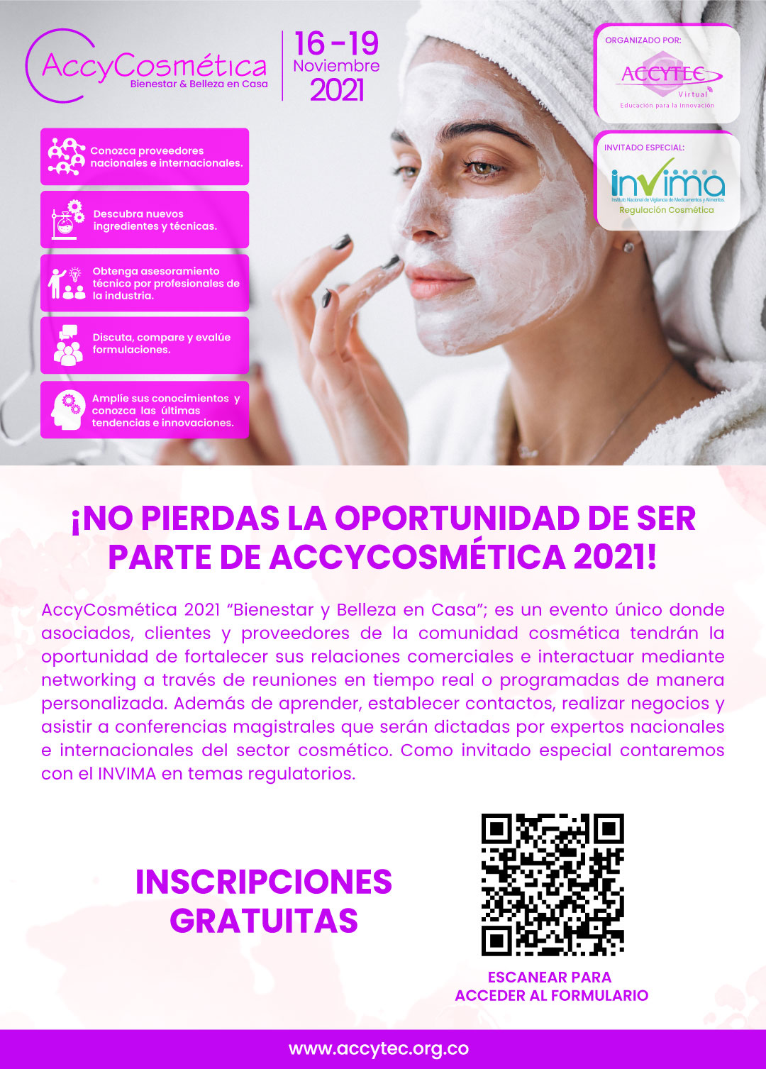 Invitacion AccyCosmetica nativuscolombia